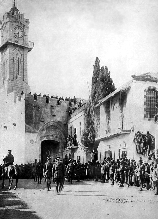 General Sir Edmund Allenby entering Jerusalem, December 9, 1917.